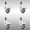 Service Caster 3 Inch 316SS Gray Poly Swivel 1 Inch Expanding Stem Caster Set Lock Brake SCC-SS316TTLEX20S314-PPUB-1-4 - alternate 2